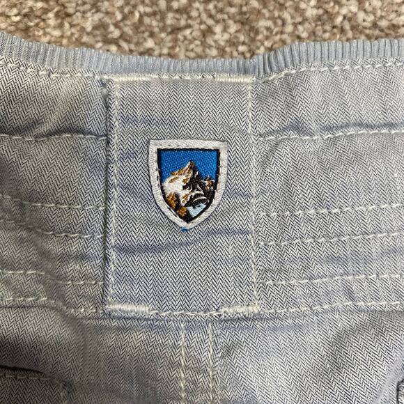 Gorpcore Rugged Utility adventure mountain Workwear Chambray KUHL Shorts Sz 8 - Picture 9 of 12